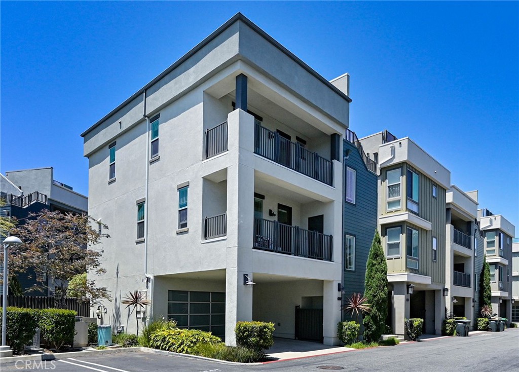 a view of a building with a street