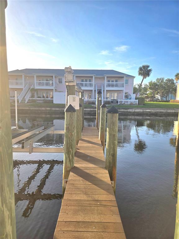 a view of a balcony with lake view