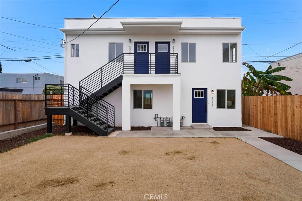 a view of a house with a balcony