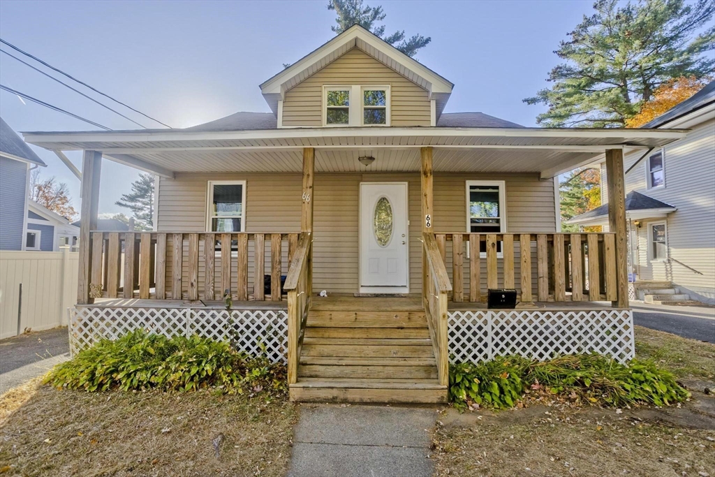 a front view of a house