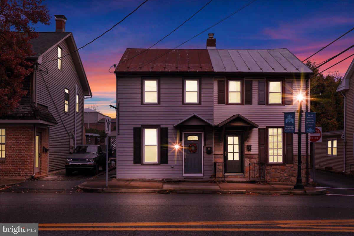 a front view of a house