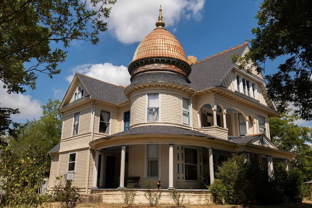 a front view of a house