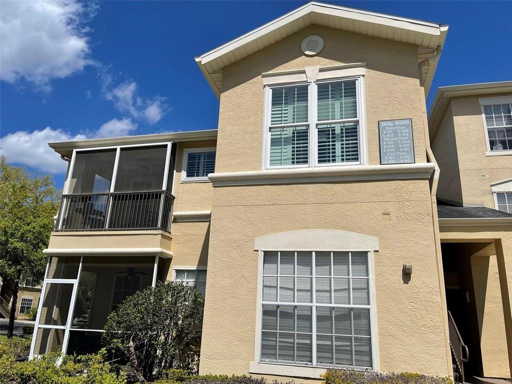 a front view of a house with windows