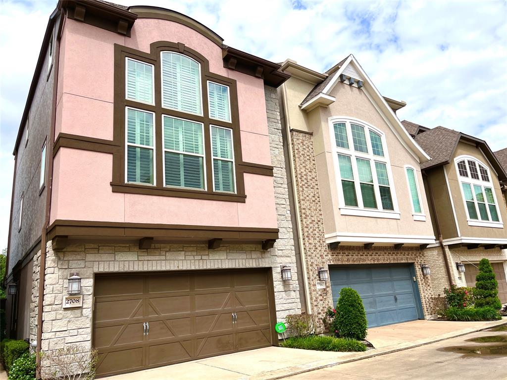 a front view of a house