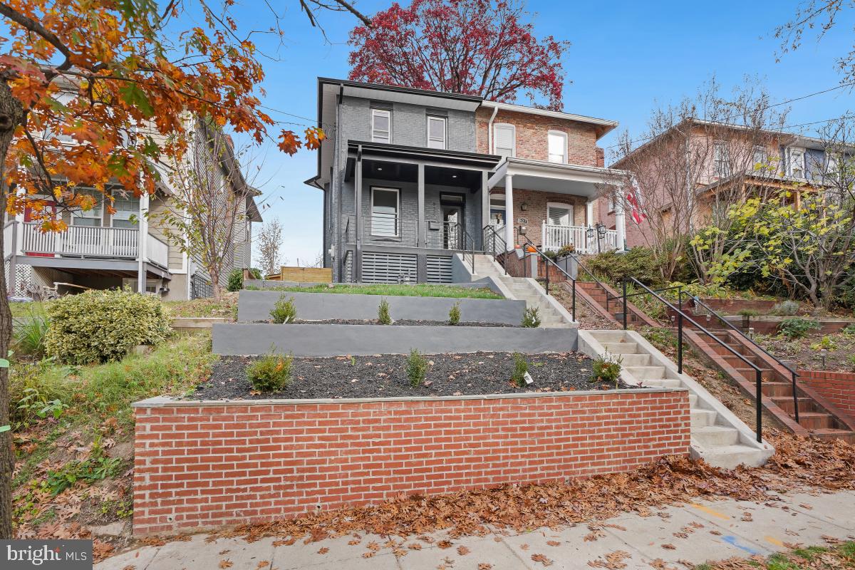 a front view of a house