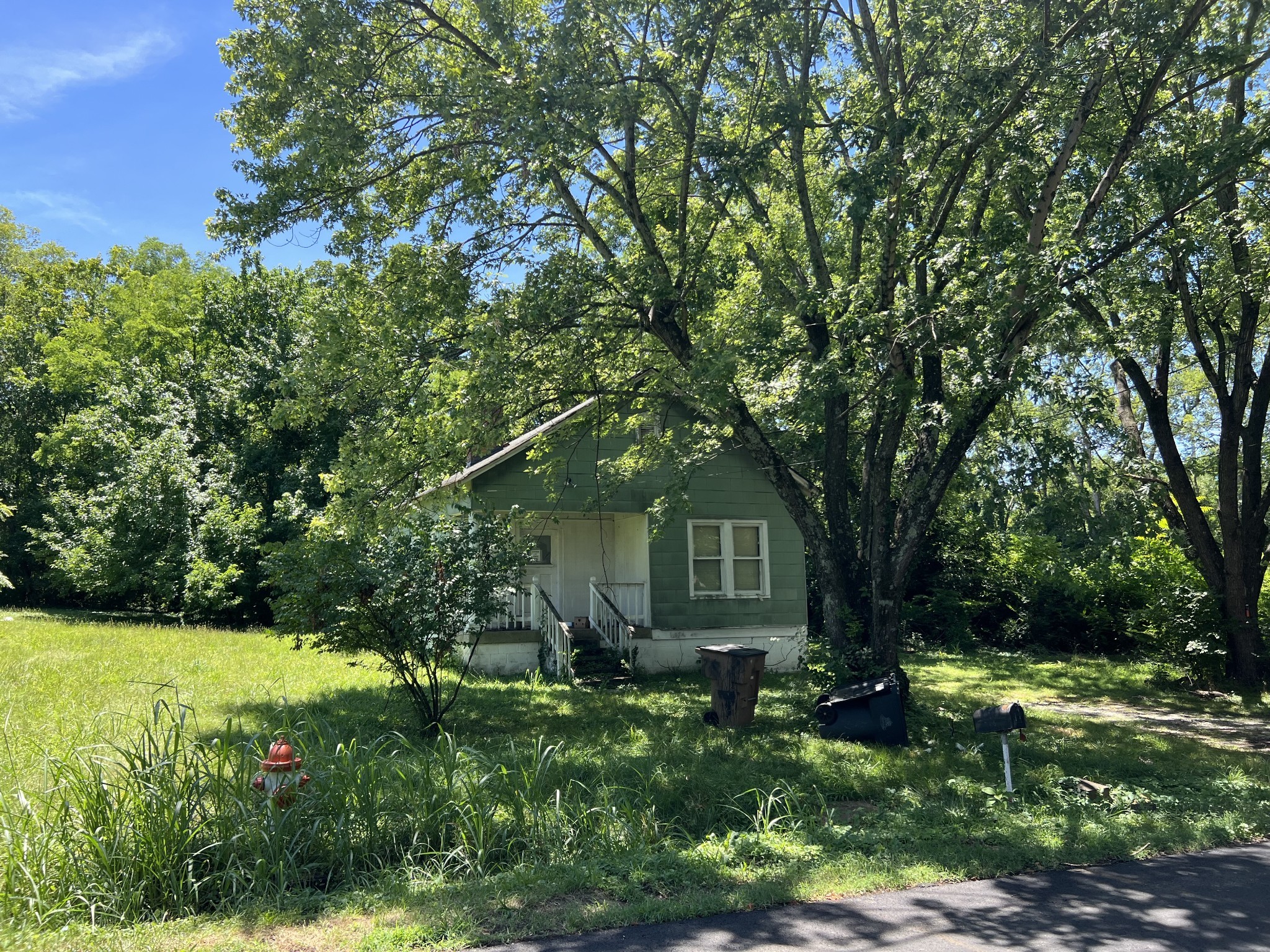 a view of a house with a tree in a yard