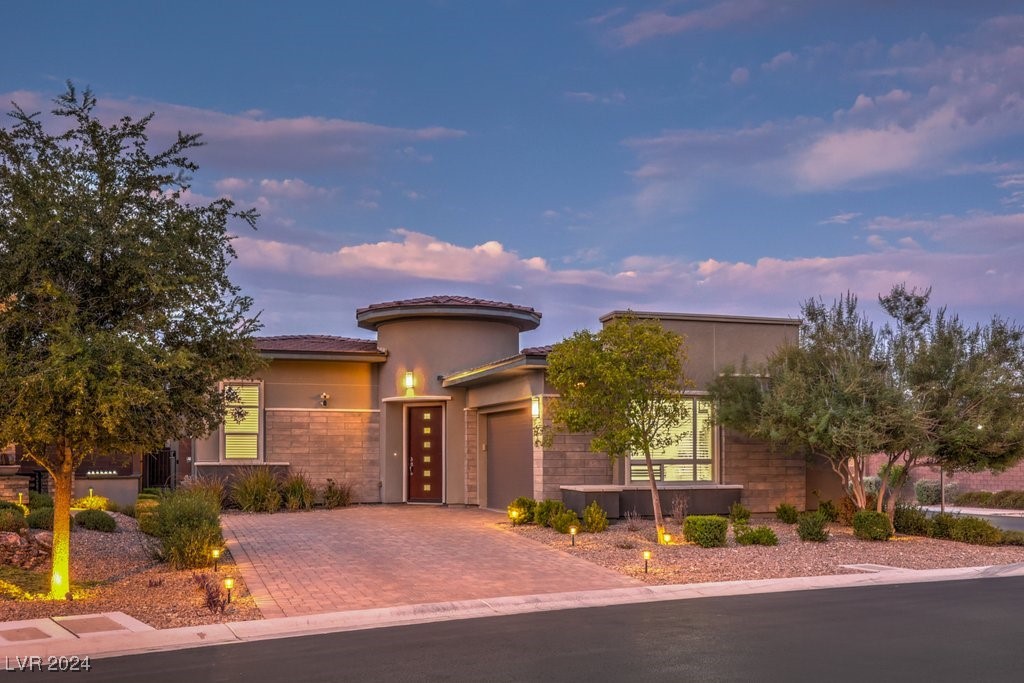 Beautiful Night View of the Front of the House