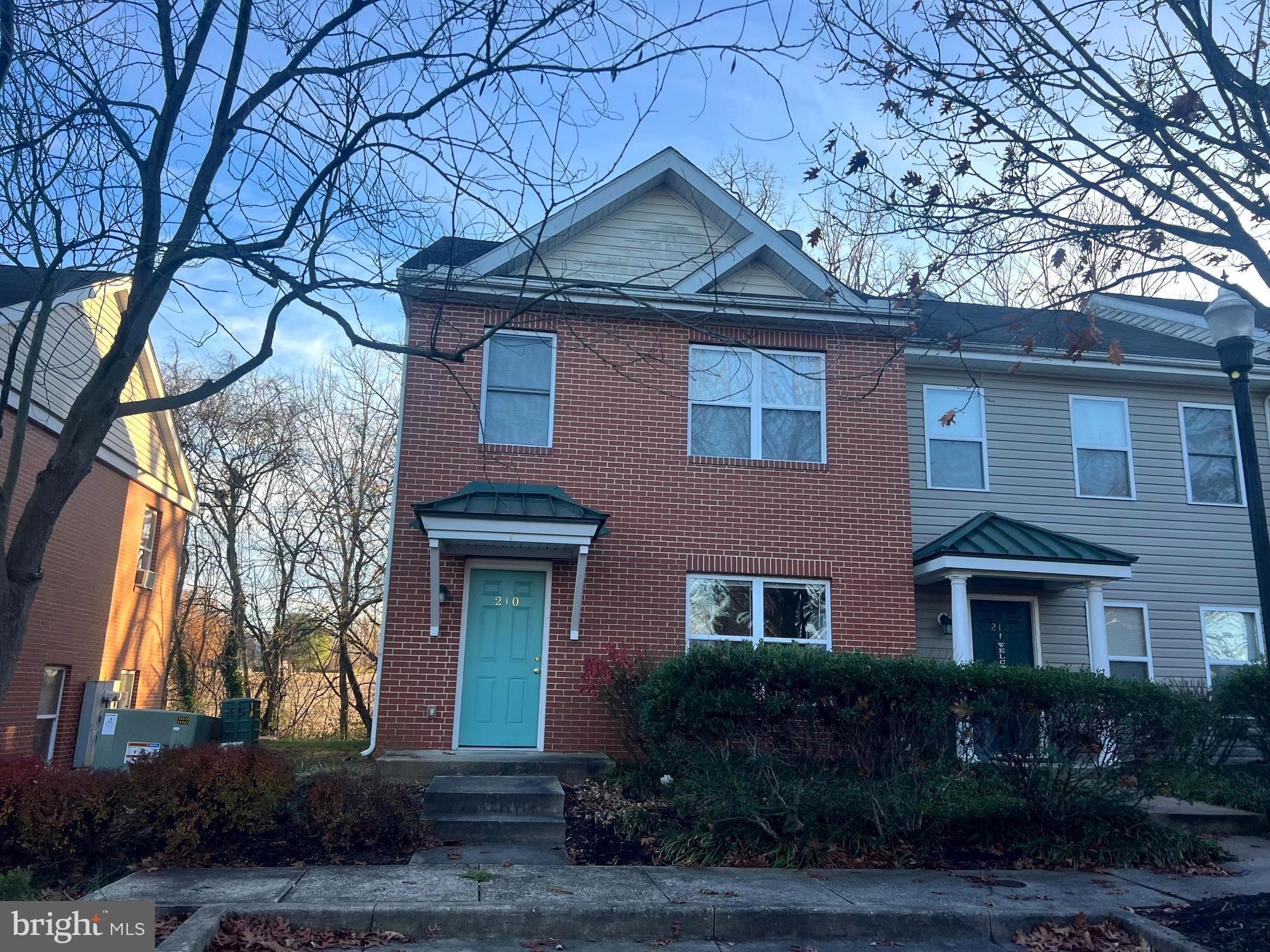 a front view of a house