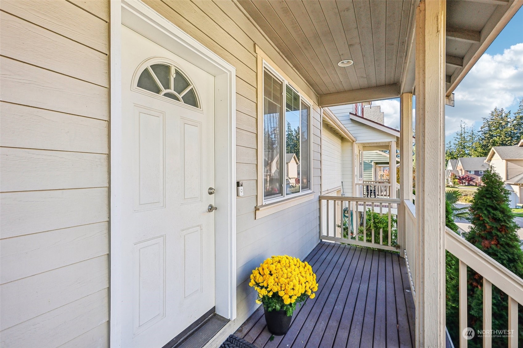 a view of a entryway door of the house