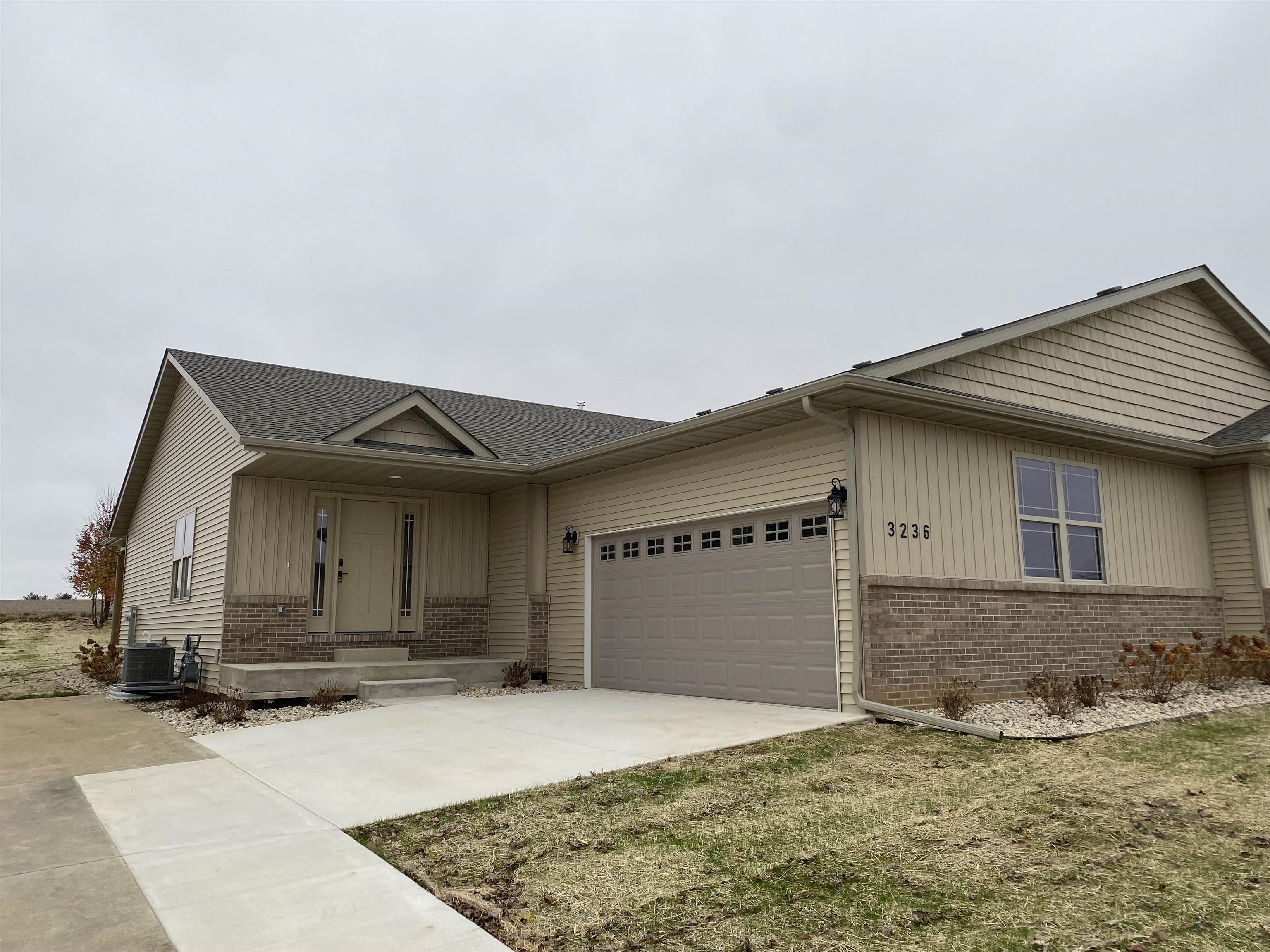 a front view of a house