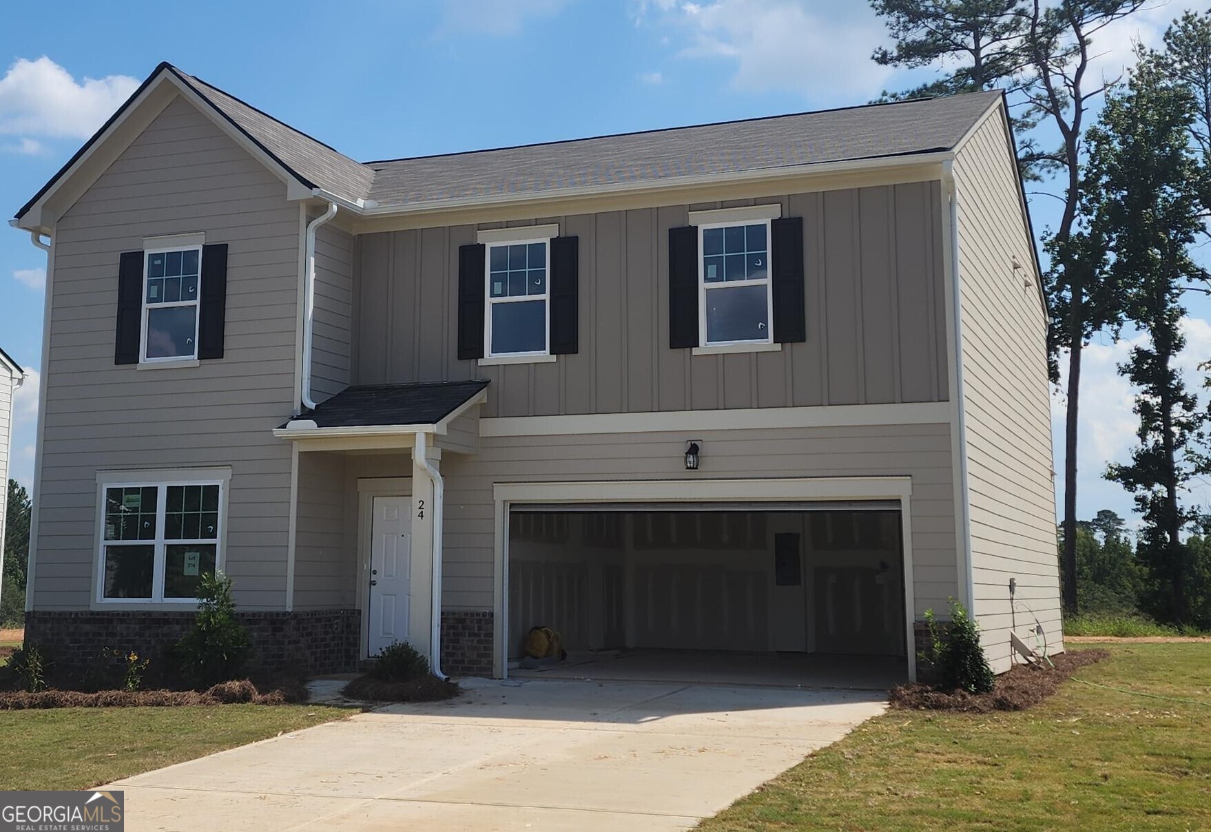 a front view of a house