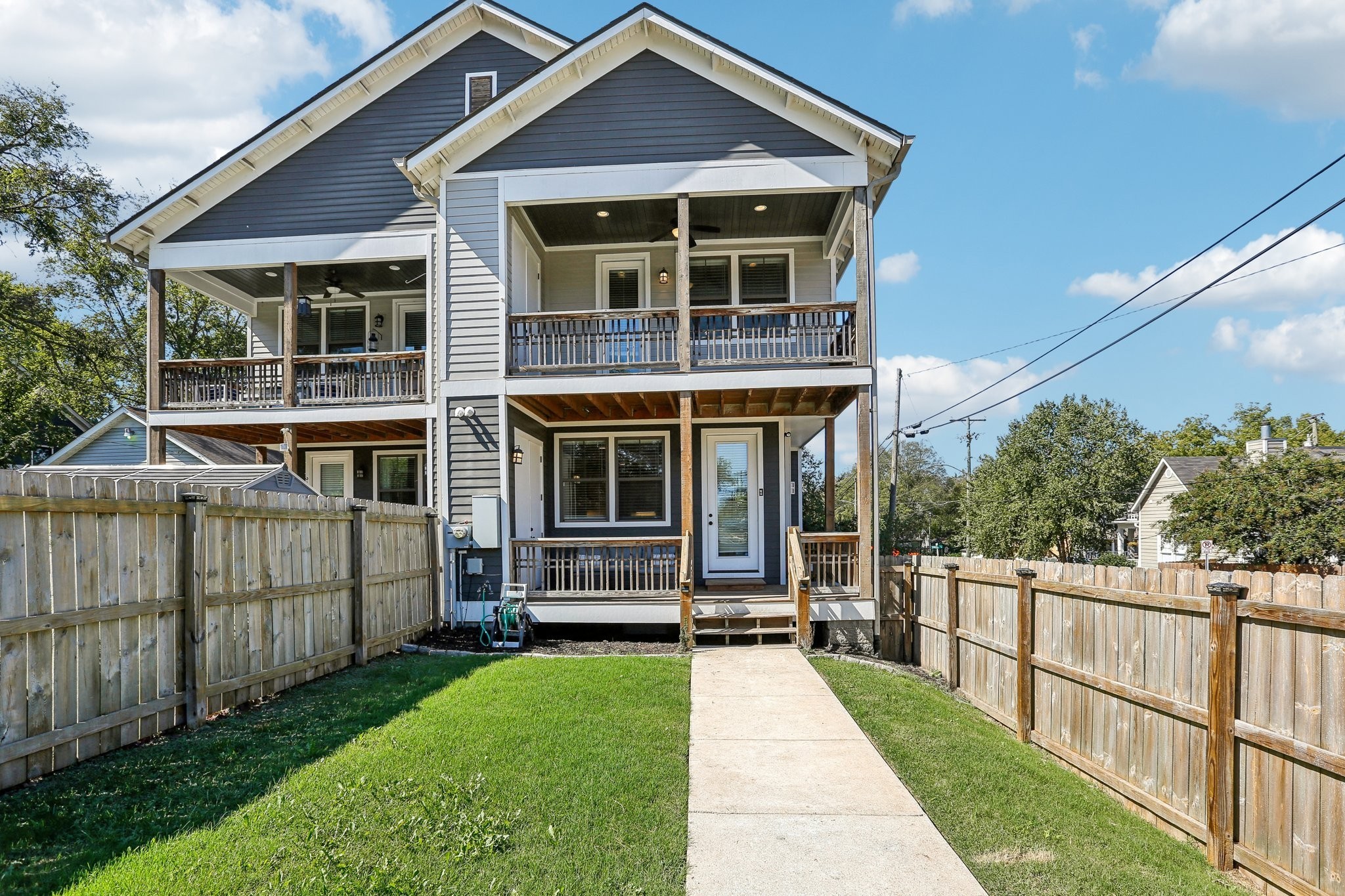 Fenced in back yard