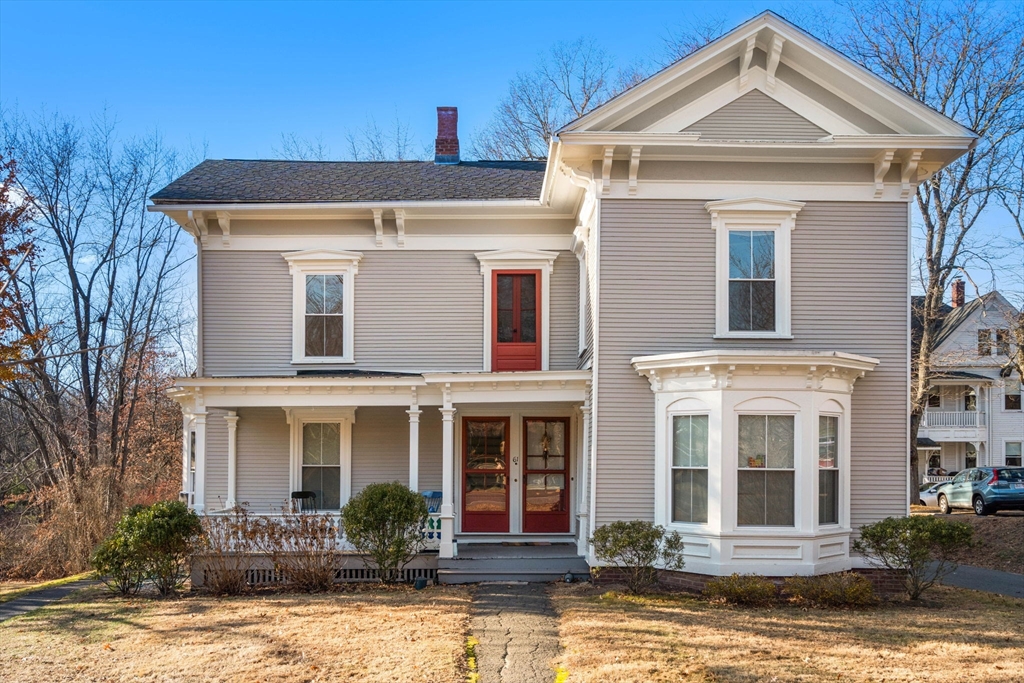 a front view of a house