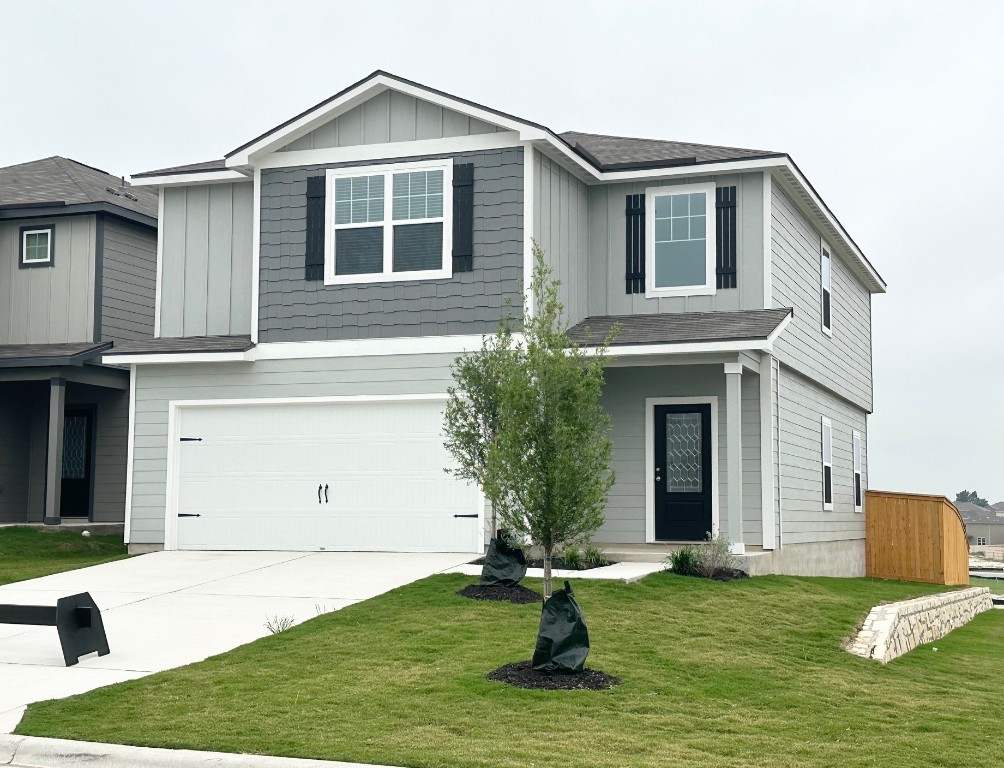 The two-story, five-bedroom Torres plan has it all! A covered front porch greets you and as you step inside, you instantly feel at home. Upgrades such as WI-Fi enabled garage door opener with ability to link to Amazon Key, programmable thermostat and blinds at game room window are just a few of the remarkable upgrades that come standard in this new construction home.