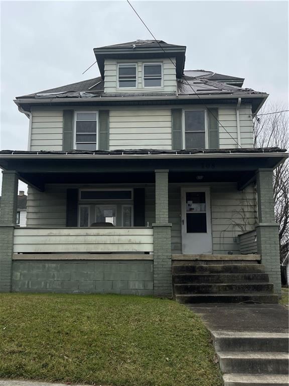 a view of a house with a window