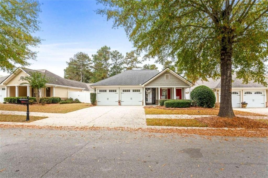 a house with trees in front of it