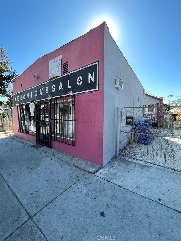 a view of a house with a street