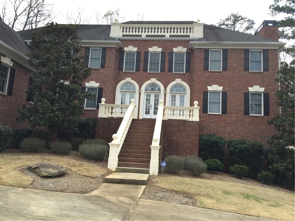 a front view of a house