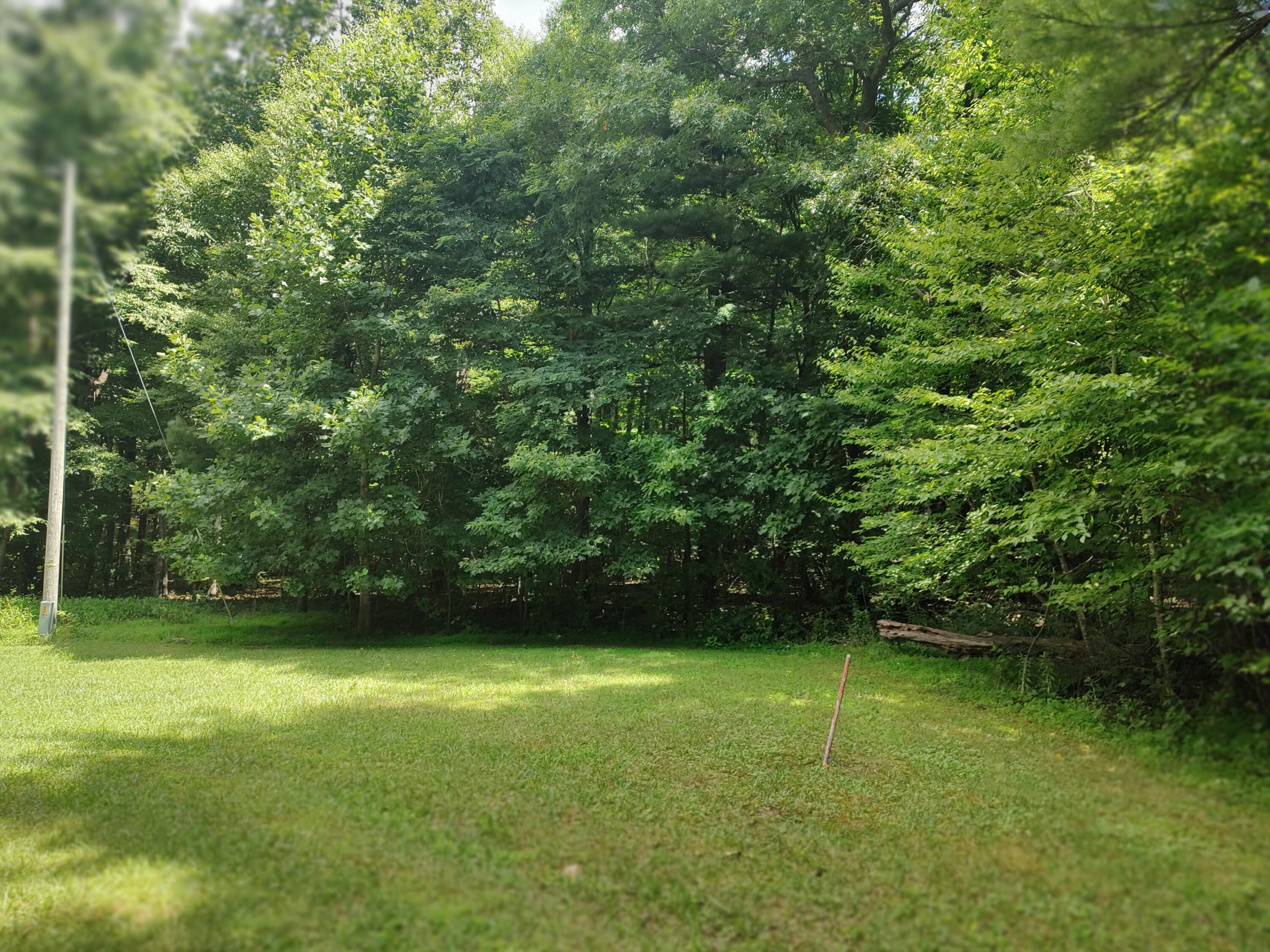 a view of outdoor space with a garden