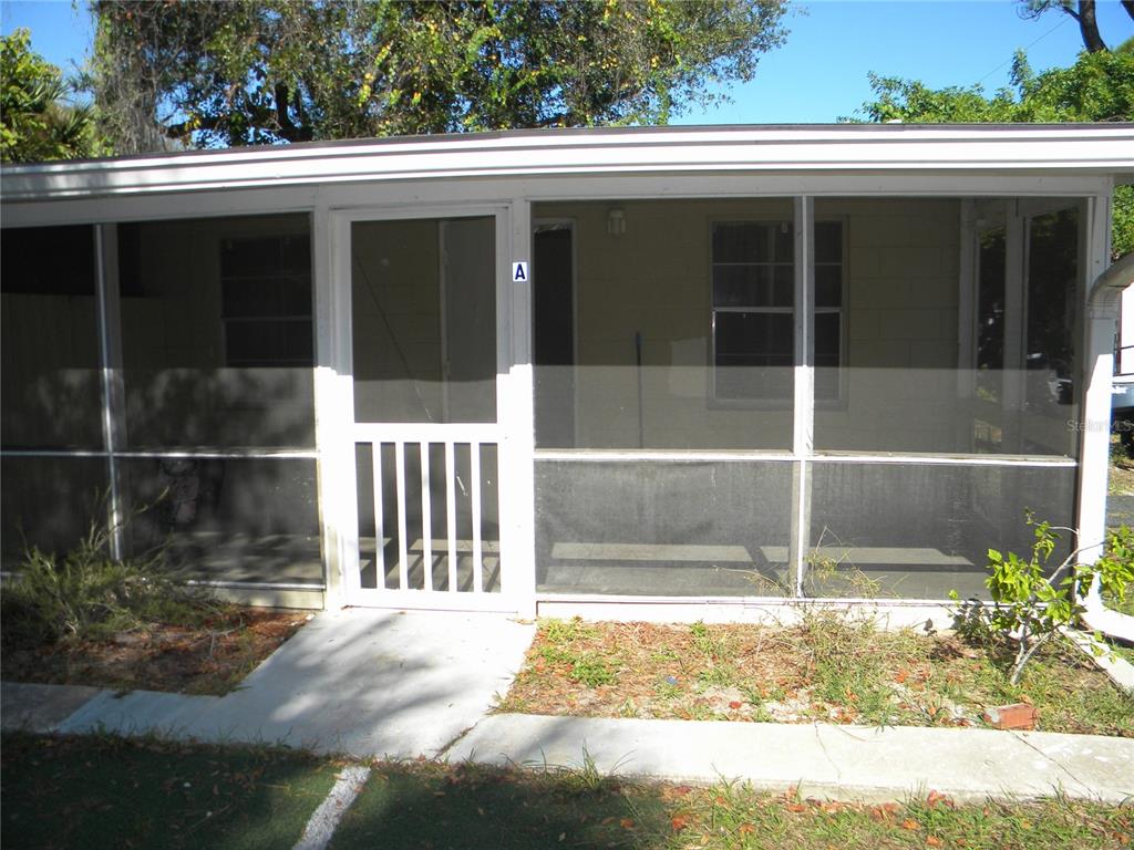 a view of a door front of a house