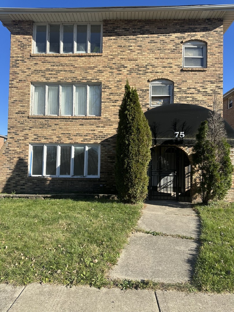 a front view of a house