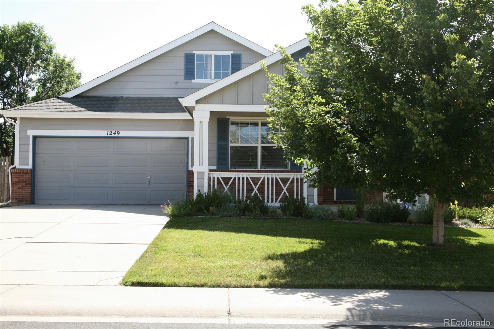 a house view with a garden space