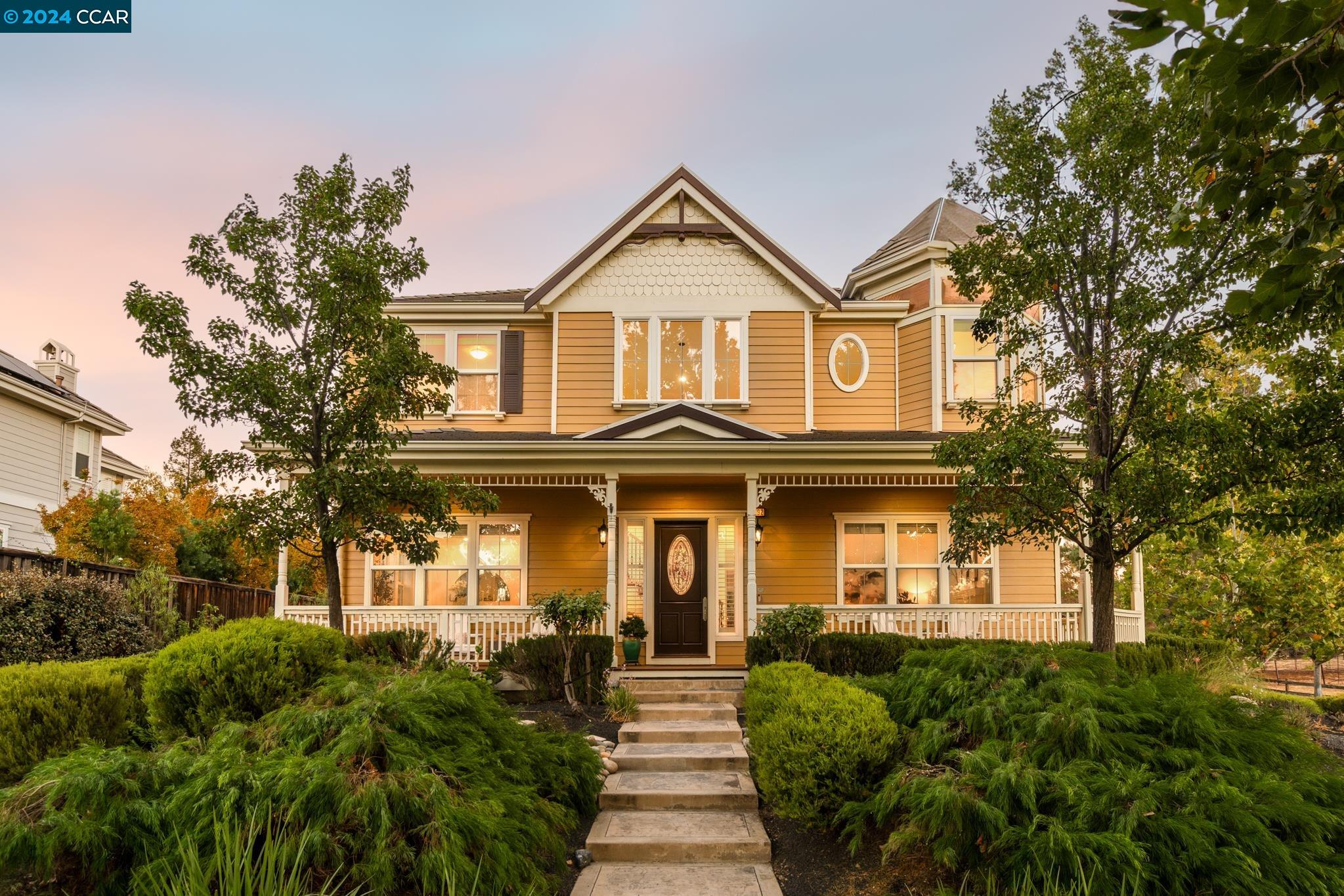 a front view of a house