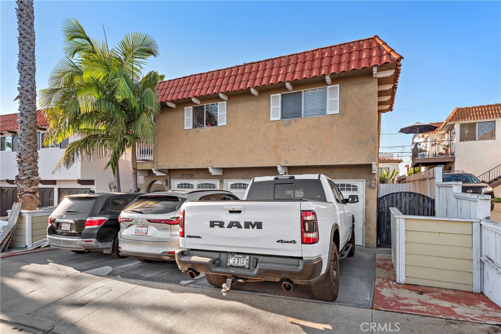 a utility house with car parked