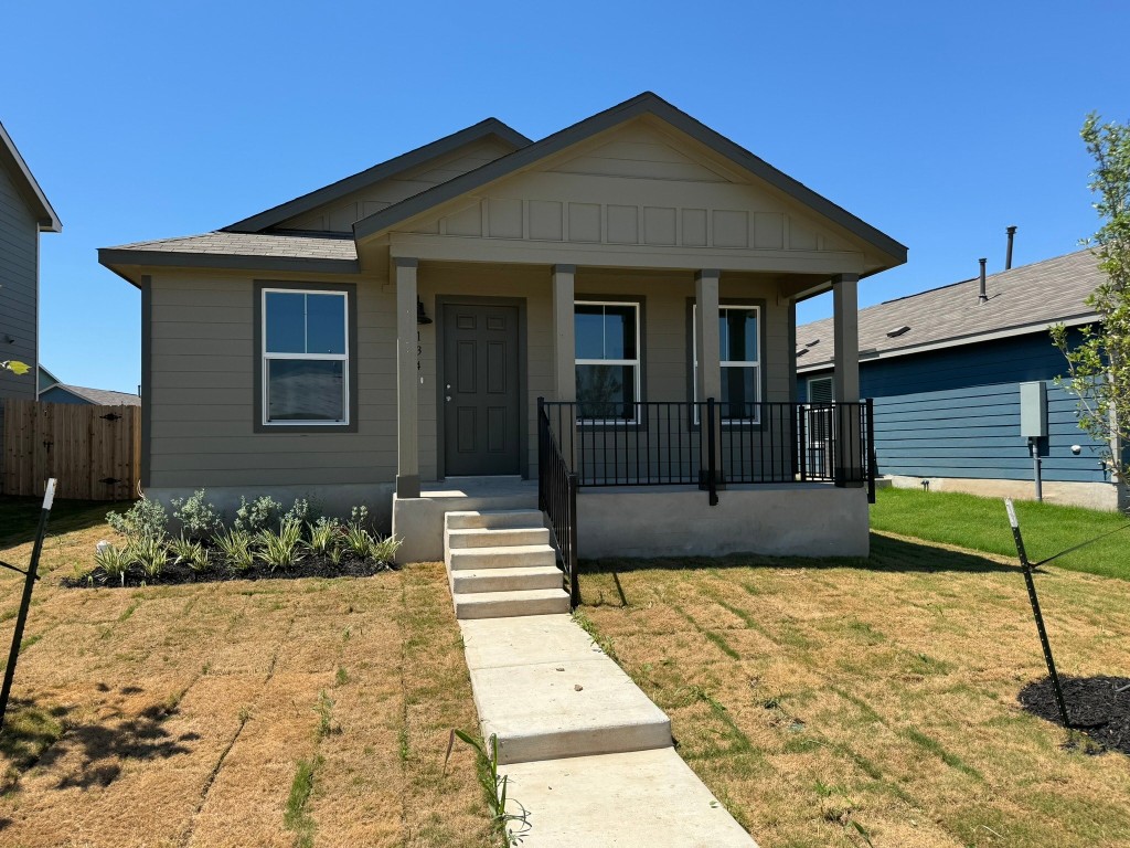 a front view of a house