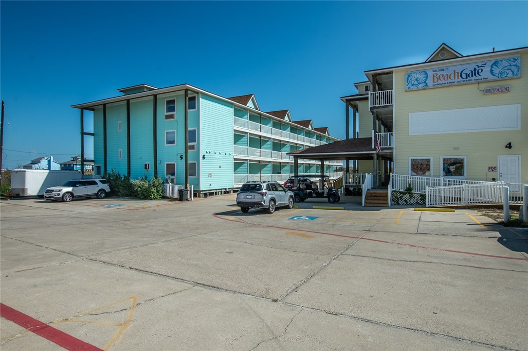 Front of Building 5. Office is located in yellow b