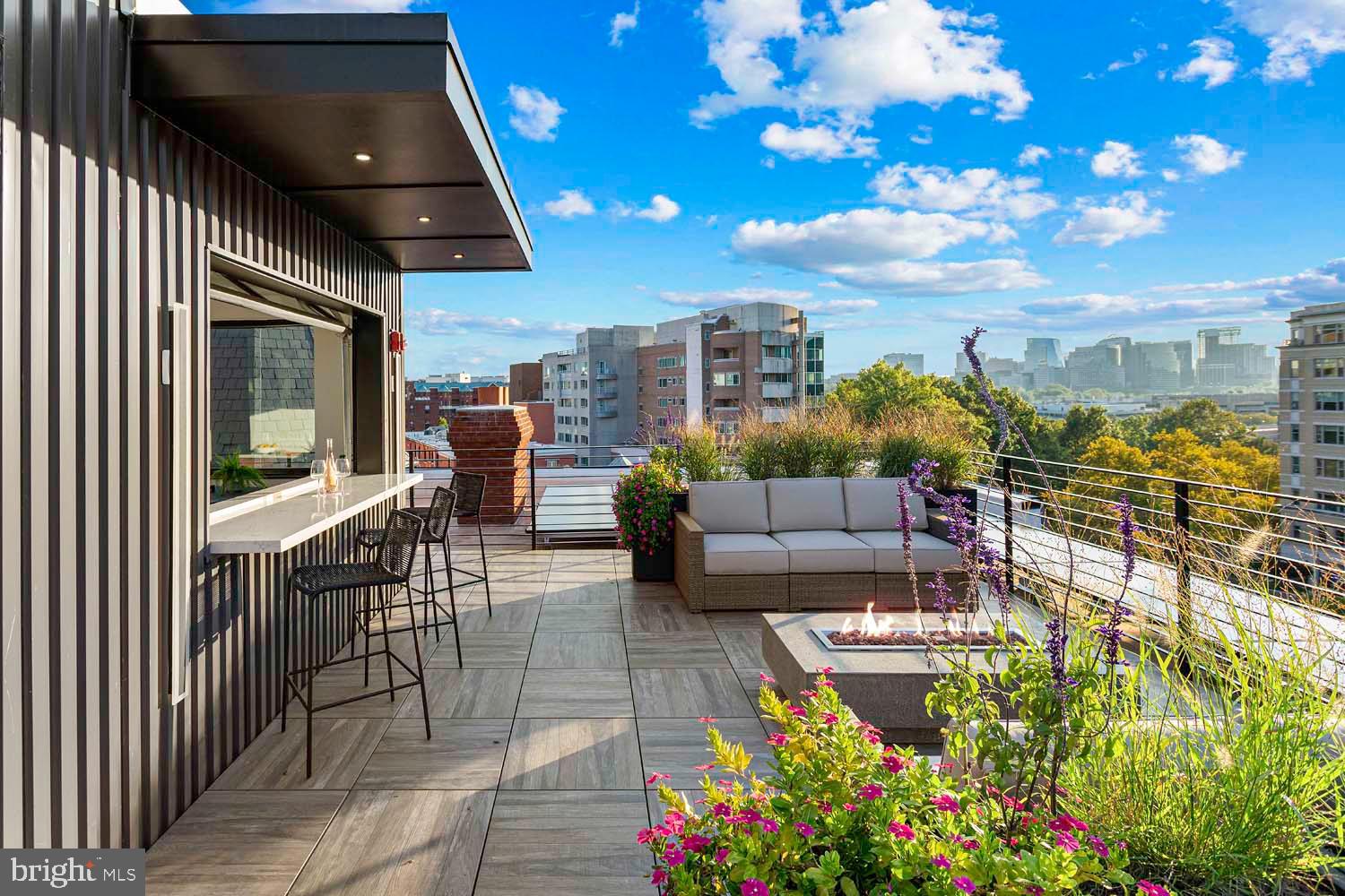 a view of a patio