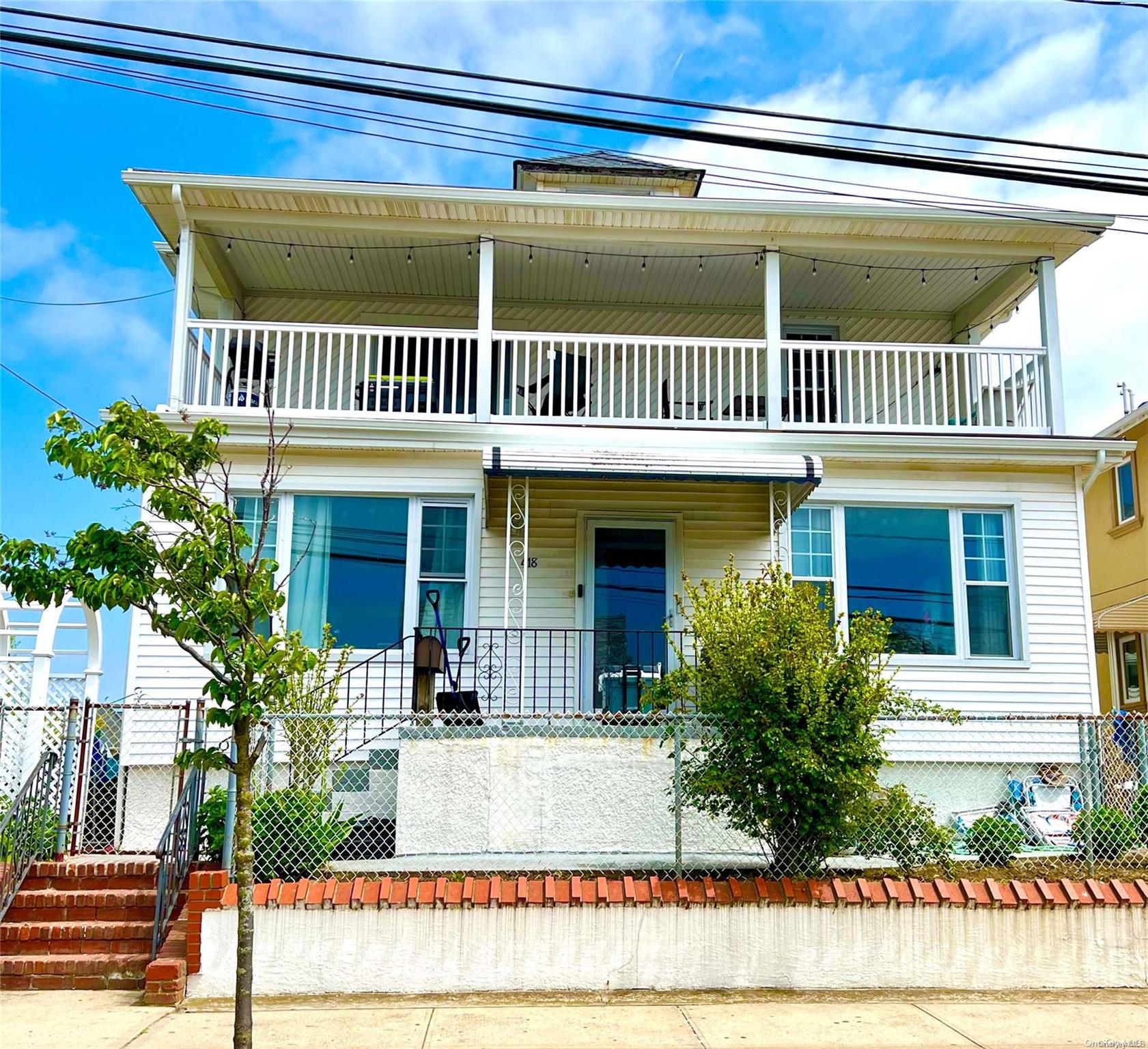 a front view of a house