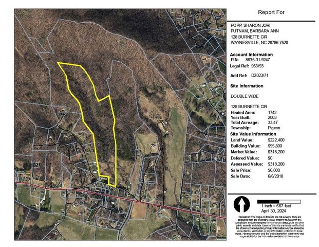 $559,000 | 128 Burnette Circle | Pigeon Township - Haywood County