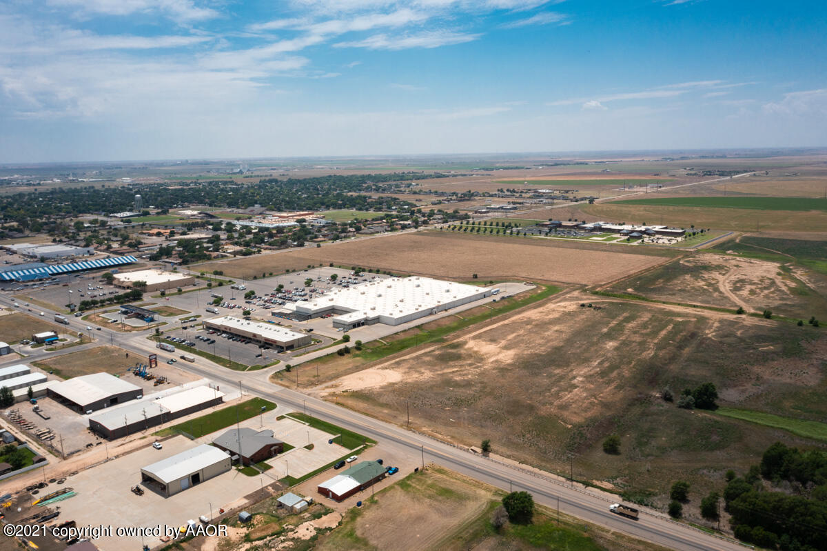 an aerial view of a city