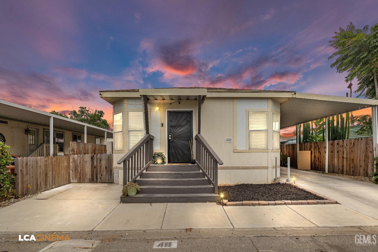 a front view of a house with entryway