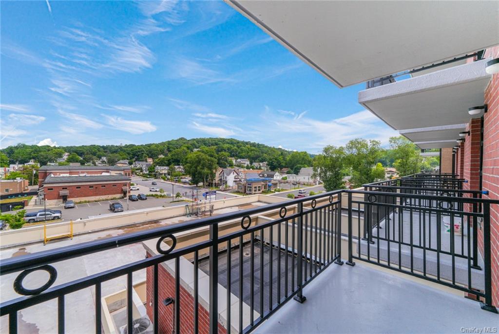 a view of city from balcony