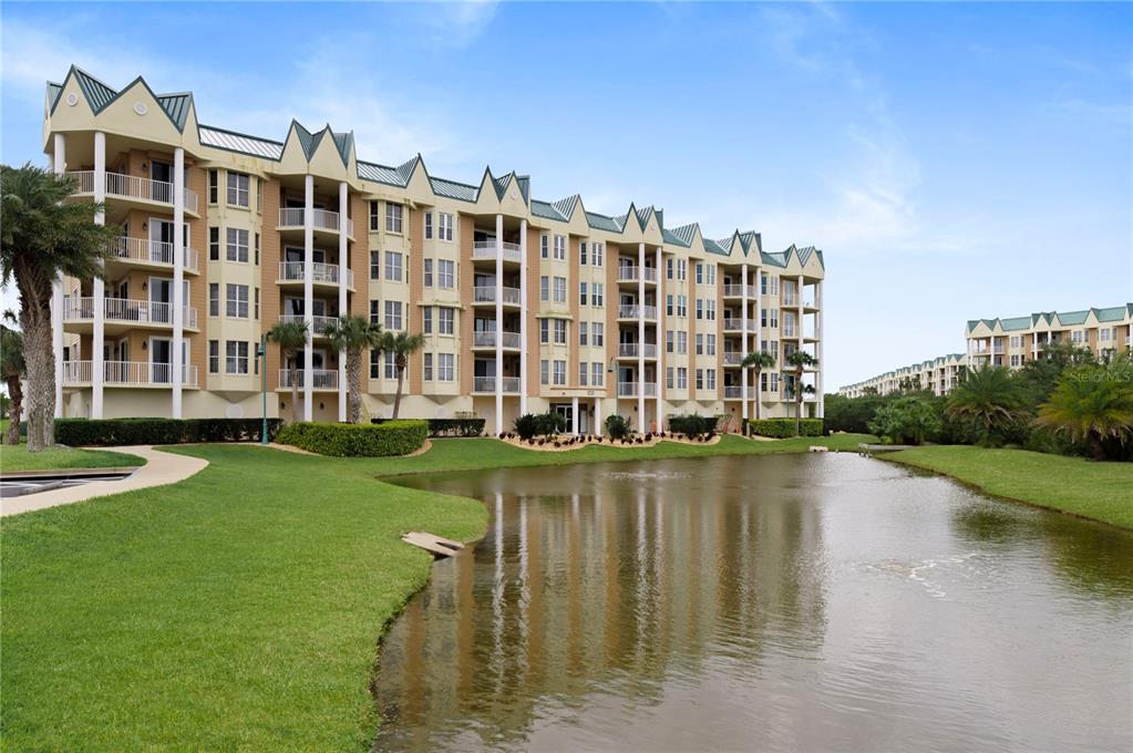 a view of building with outdoor space