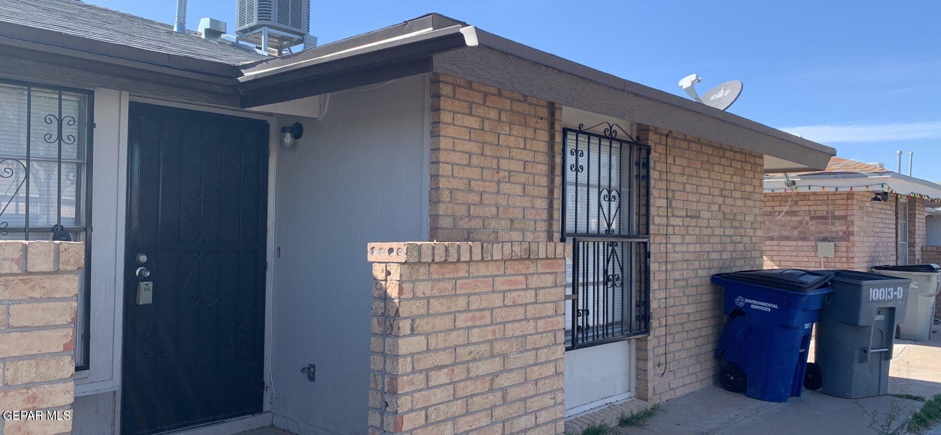 a front view of a house