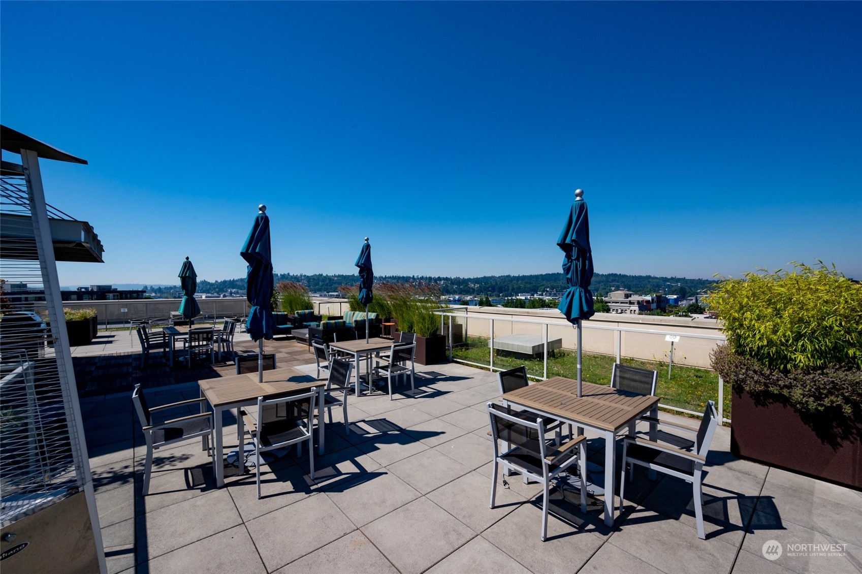 a view of outdoor space with seating area