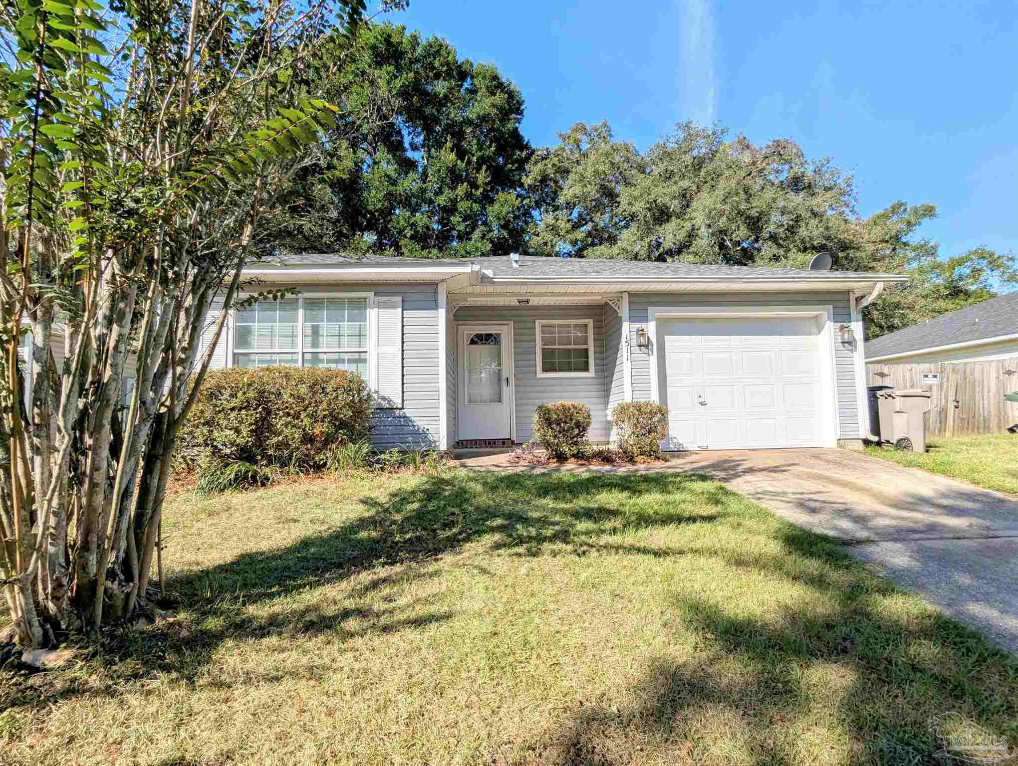 front view of house with a yard