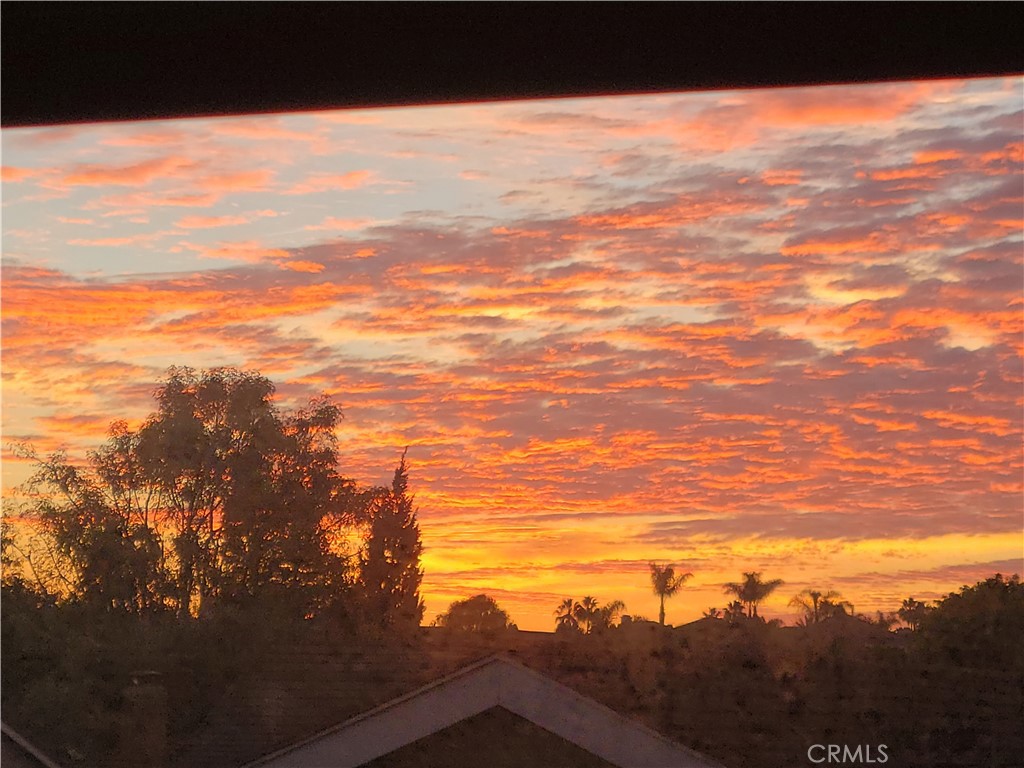 a view of sky from window