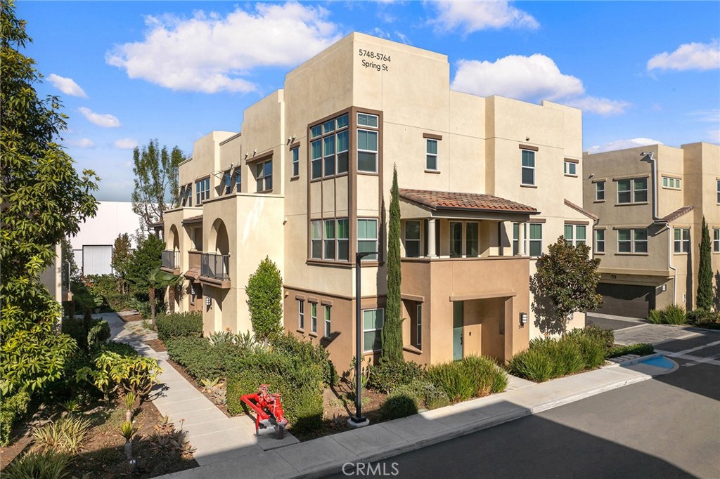 a front view of a multi story residential apartment building