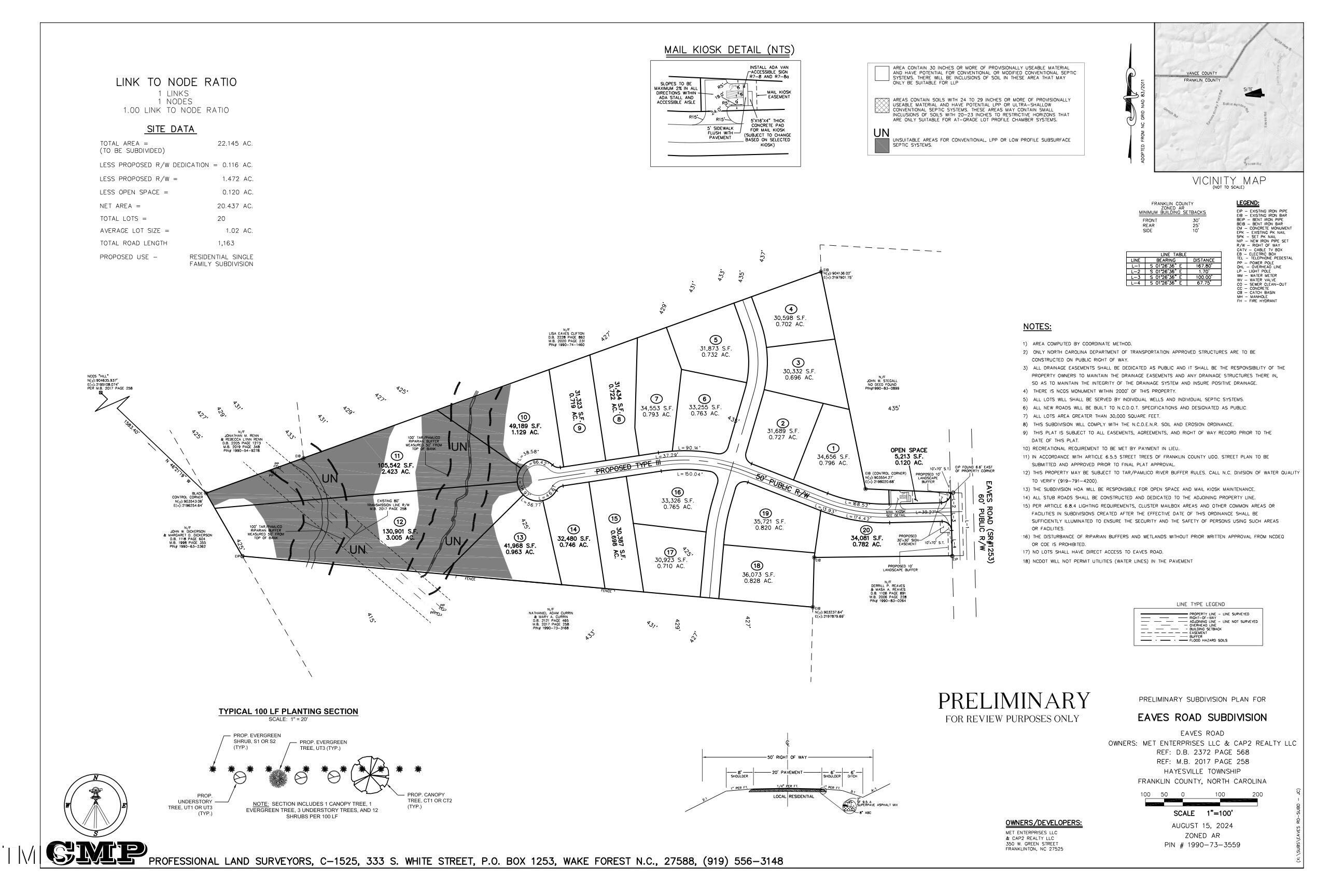 Eaves Road Site Plan