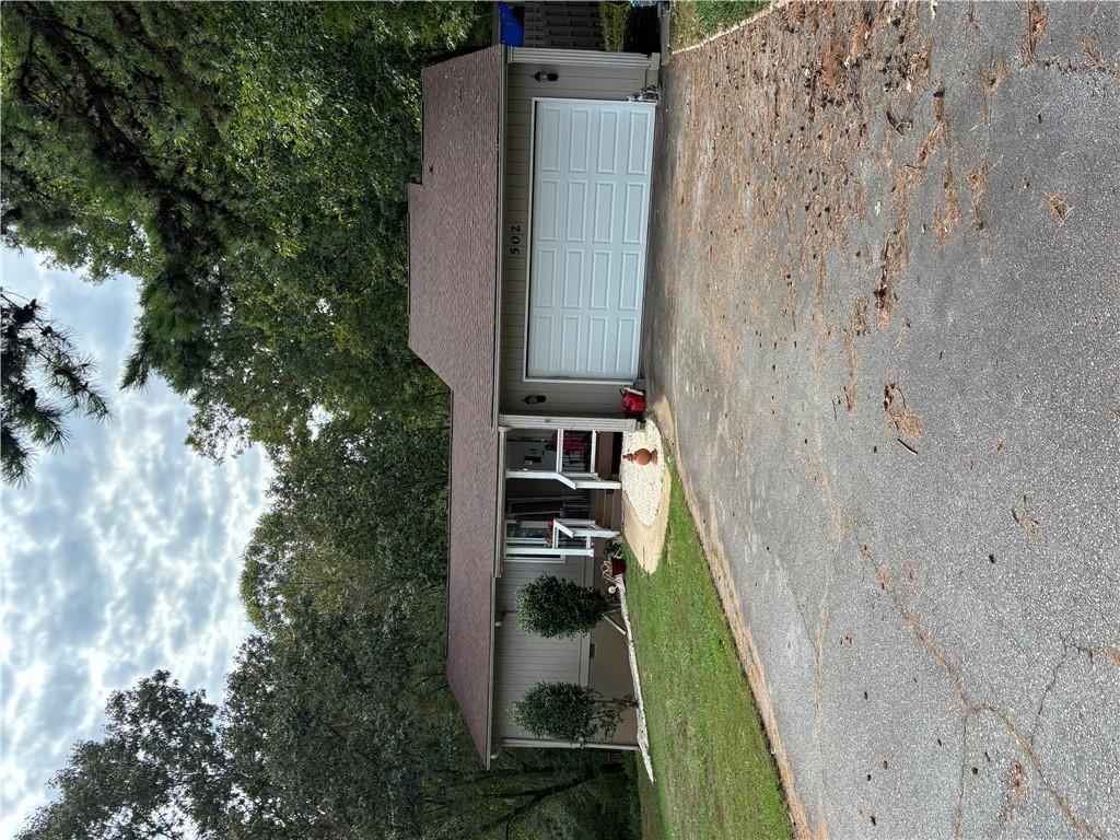 New garage door.