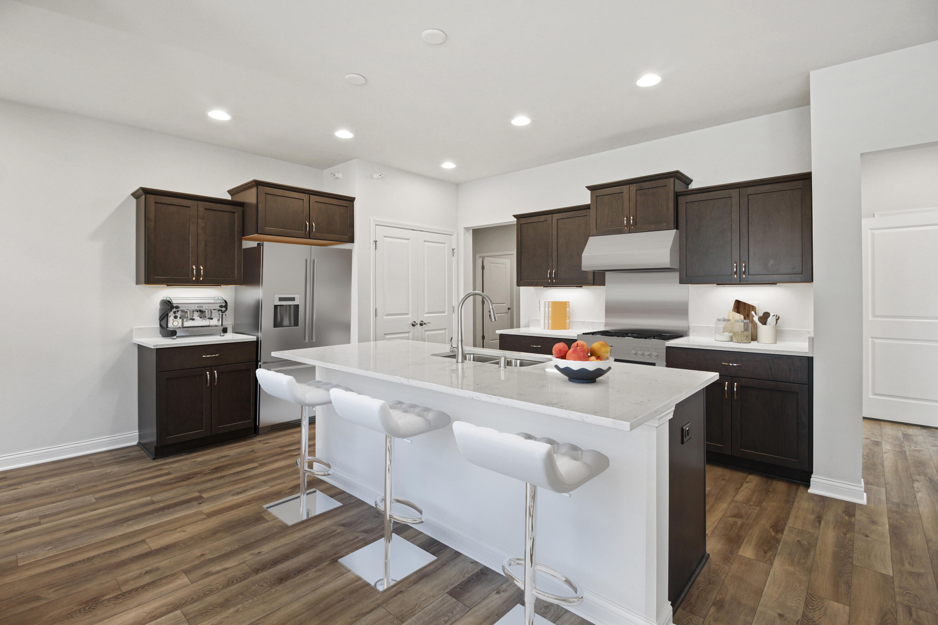 Quartz countertops and Island