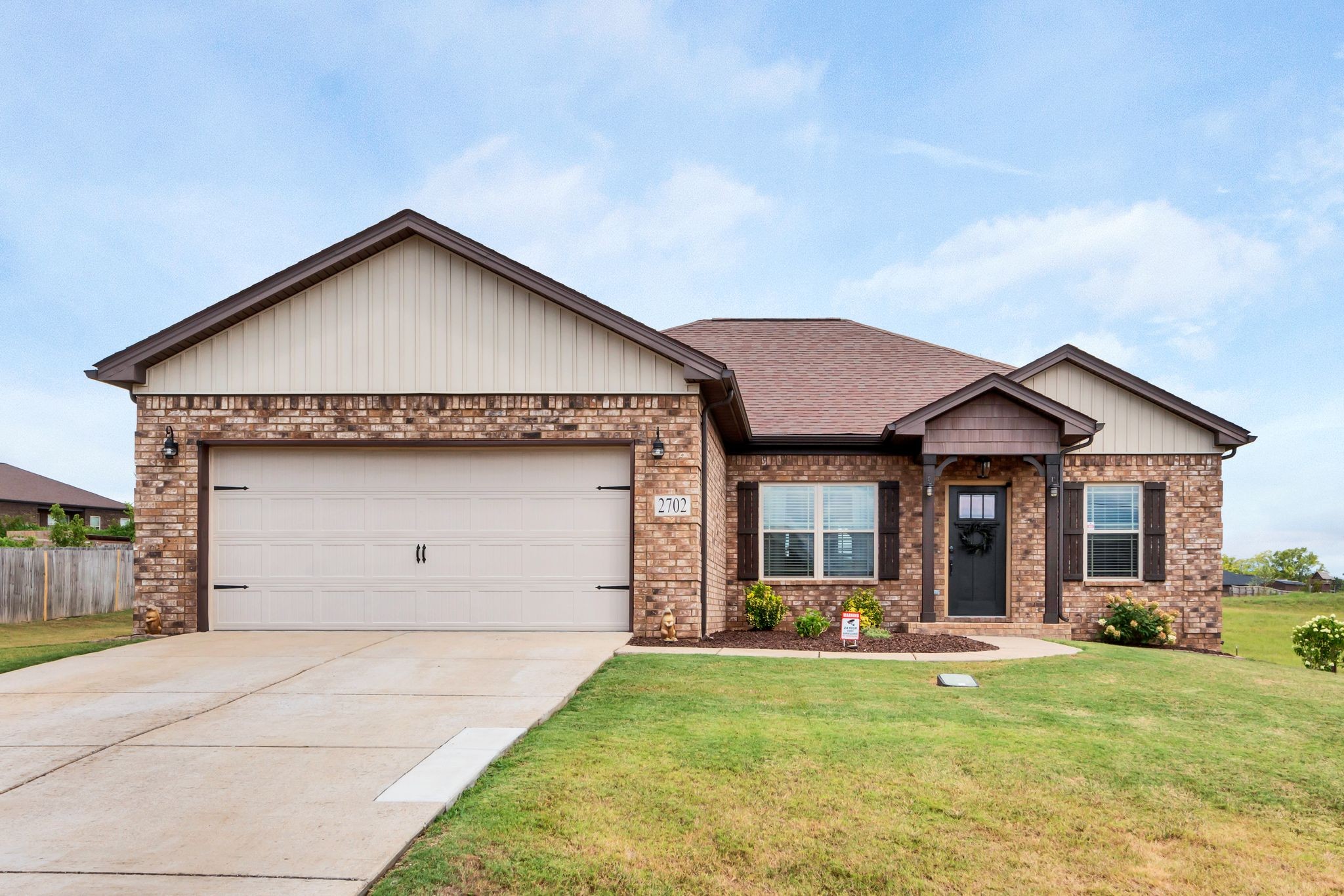 a front view of house with yard