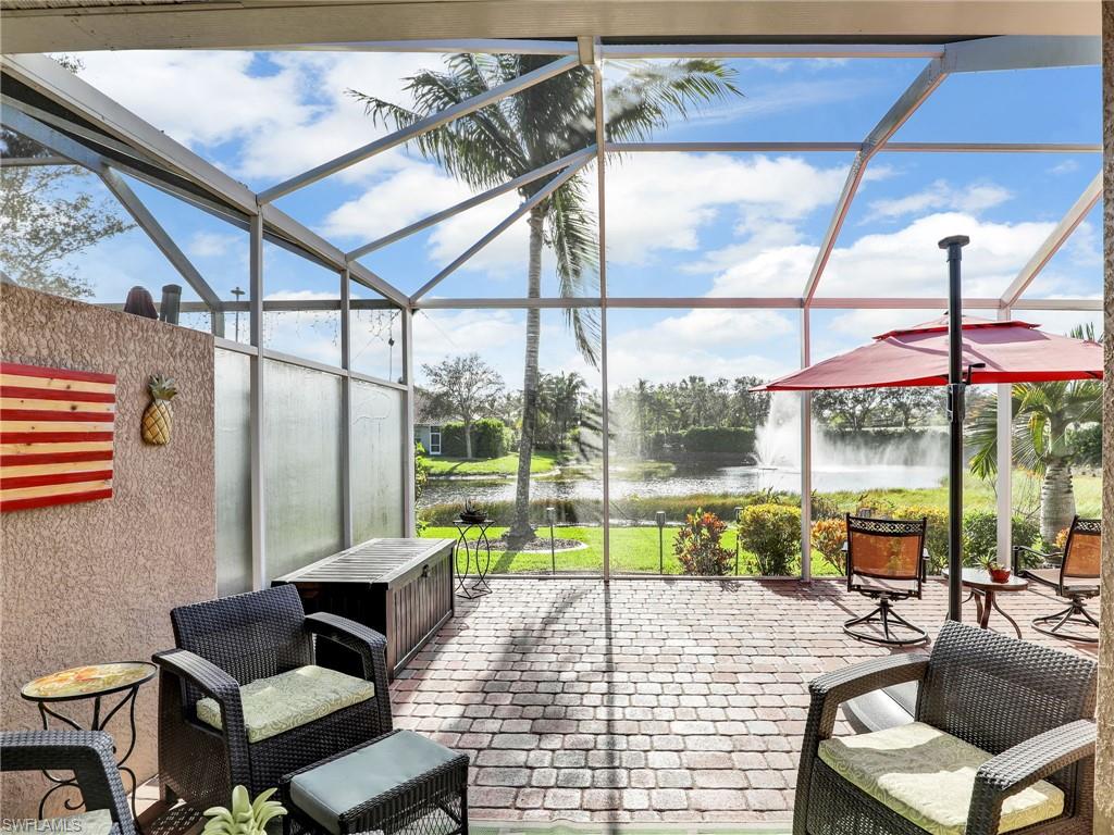 a outdoor space with patio the couches and dining table with the garden view