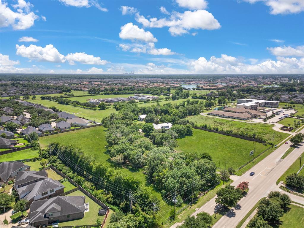 Aerial view of the property