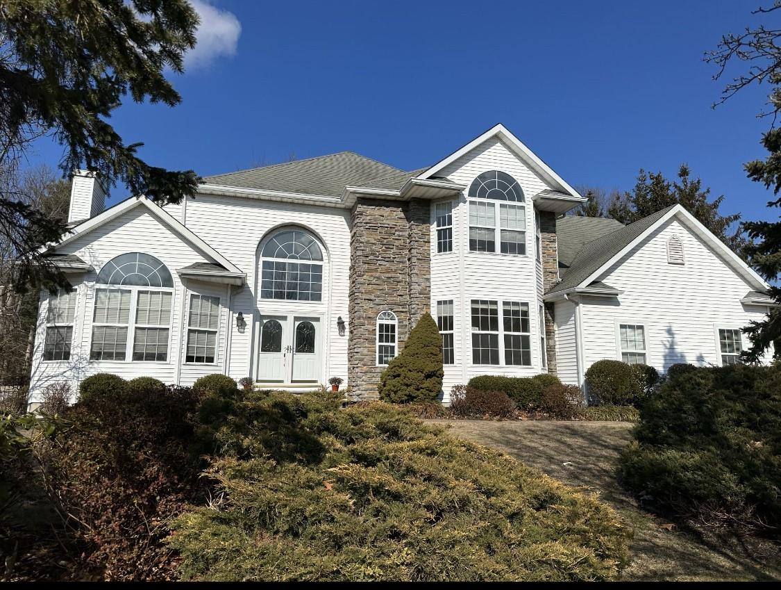 Front facade with french doors