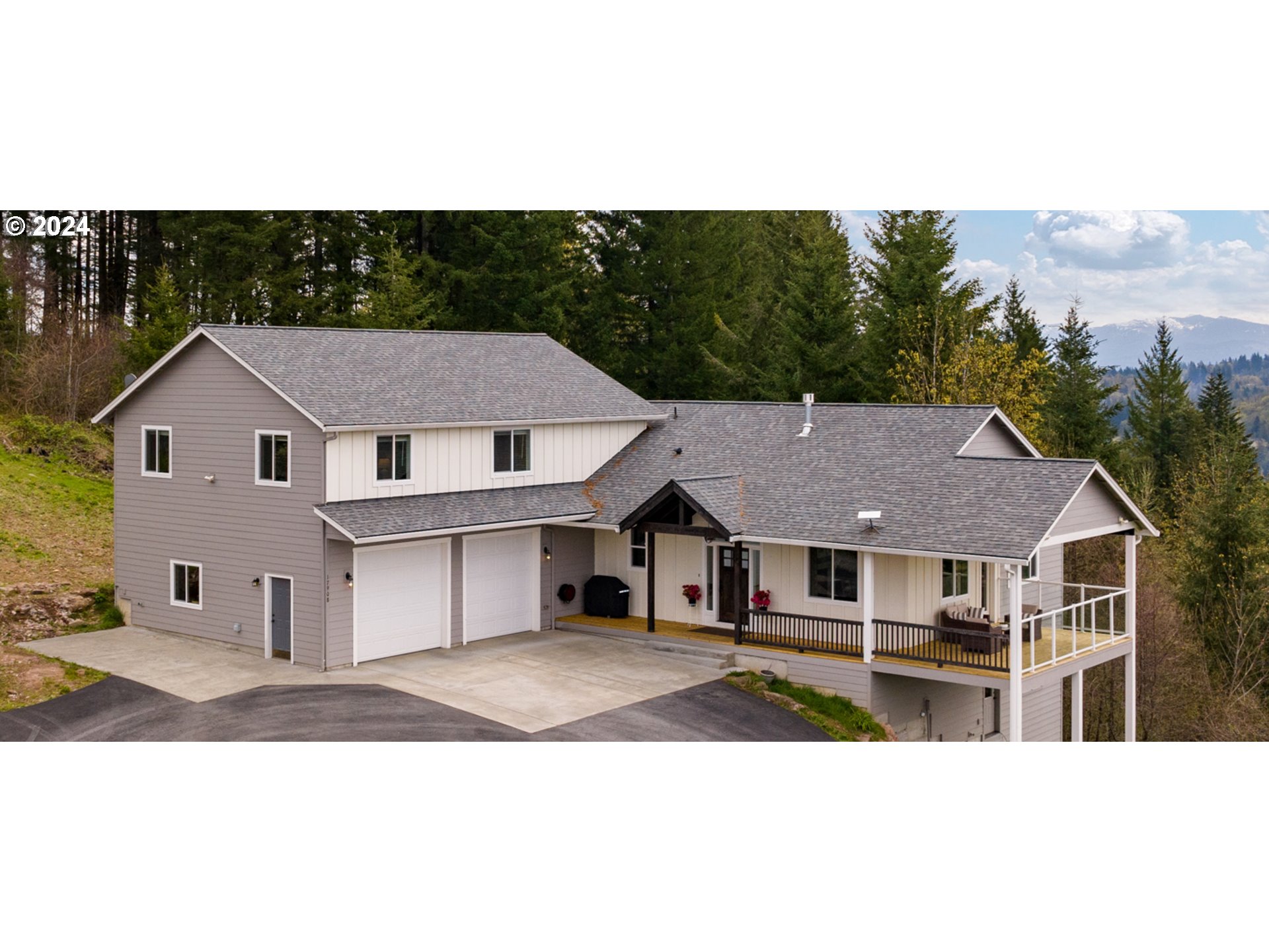 a aerial view of a house